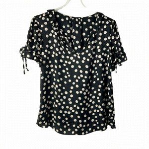 NT Black and cream polka dot bloe L dot bloe L